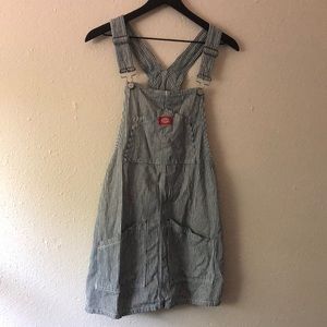 Dickies Striped Overall Dress Size Medium